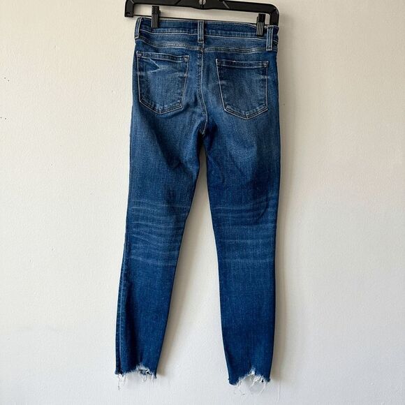 J Brand Mid Rise Capri Revoke Destructed Hem Jeans - Size 25 - Picture 4 of 9